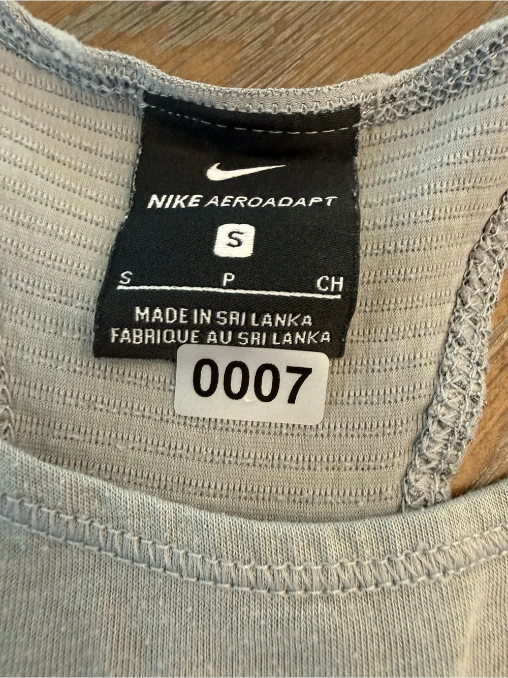Nike Women's Light Gray Athletic Racerback Tank